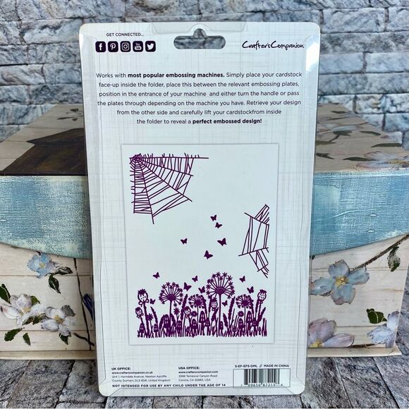 Crafters Companion NWT Embossing Folder Enchanted Forest Dreamland Design - Picture 2 of 4